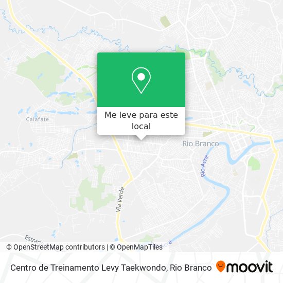 Centro de Treinamento Levy Taekwondo mapa