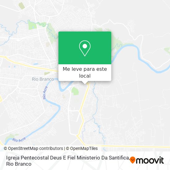 Igreja Pentecostal Deus E Fiel Ministerio Da Santifica mapa