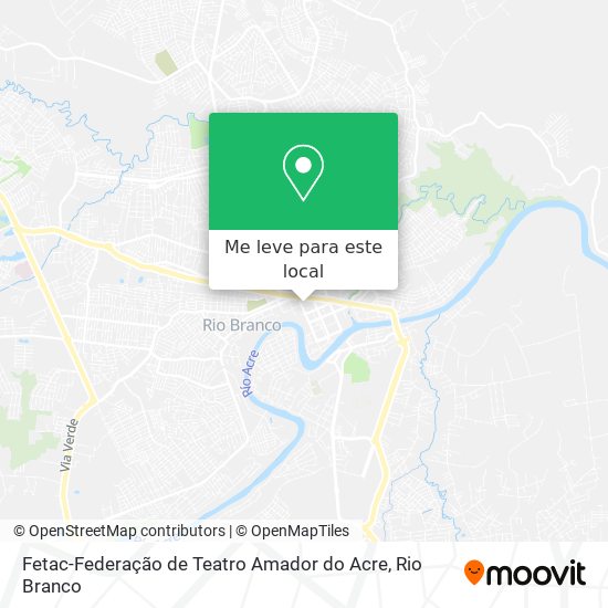 Fetac-Federação de Teatro Amador do Acre mapa