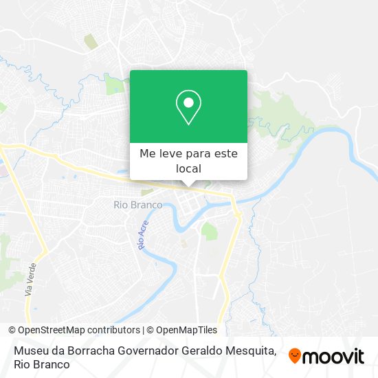 Museu da Borracha Governador Geraldo Mesquita mapa
