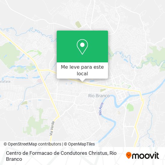 Centro de Formacao de Condutores Christus mapa