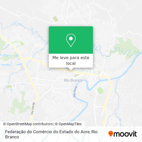 Federação do Comércio do Estado do Acre mapa