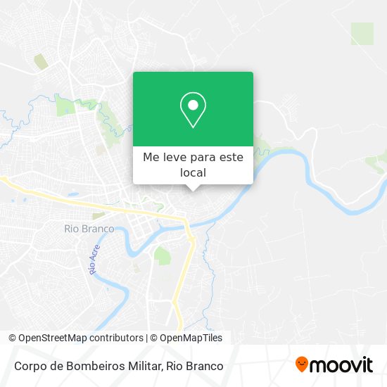 Corpo de Bombeiros Militar mapa