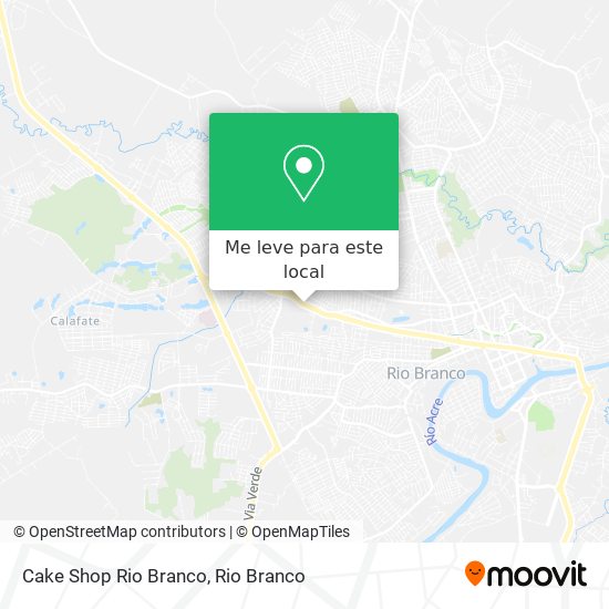 Cake Shop Rio Branco mapa