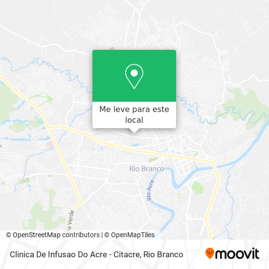 Clinica De Infusao Do Acre - Citacre mapa