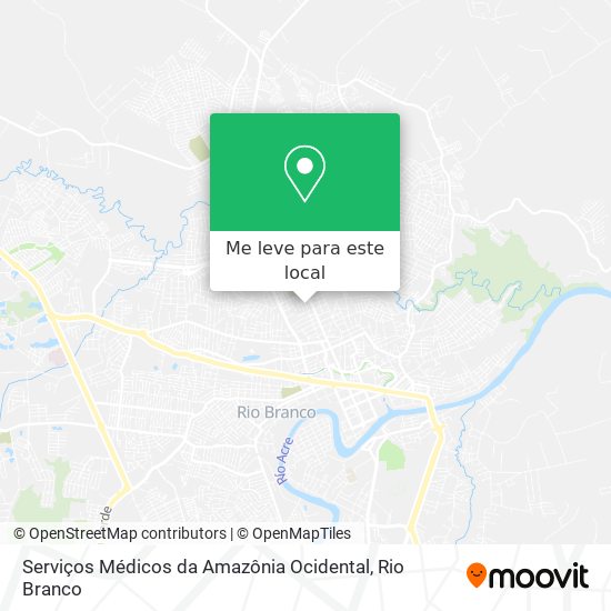 Serviços Médicos da Amazônia Ocidental mapa