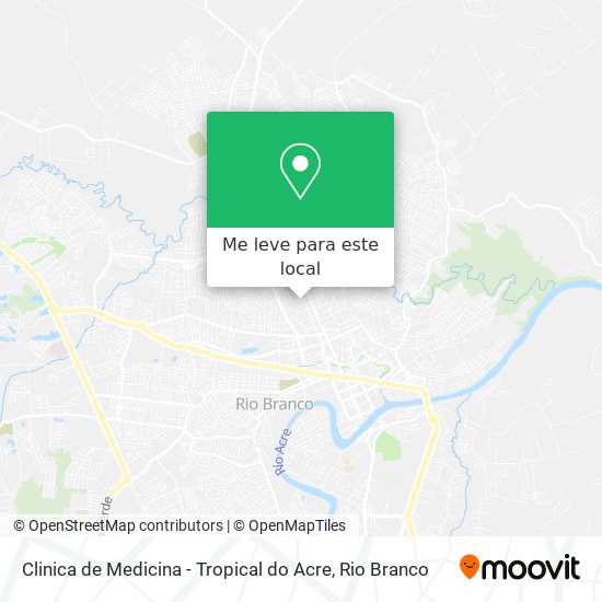 Clinica de Medicina - Tropical do Acre mapa