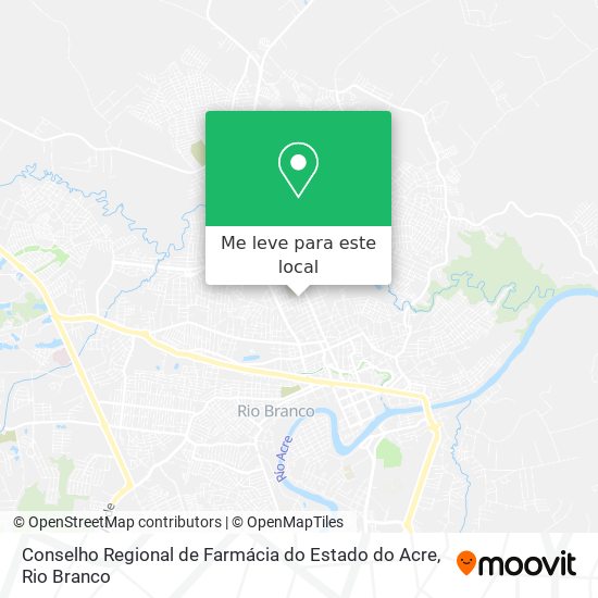 Conselho Regional de Farmácia do Estado do Acre mapa