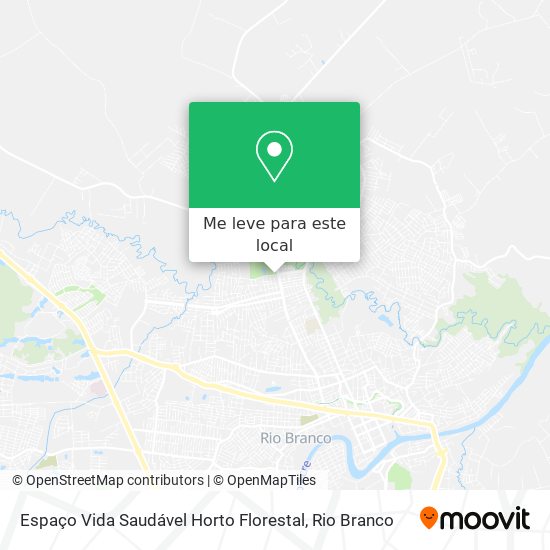 Espaço Vida Saudável Horto Florestal mapa