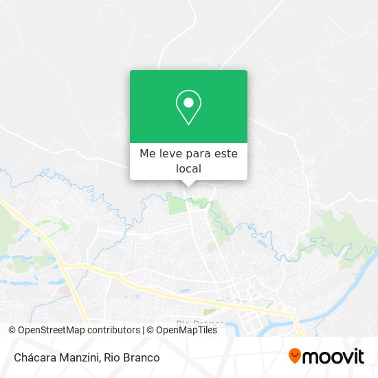 Chácara Manzini mapa