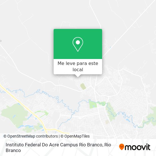 Instituto Federal Do Acre Campus Rio Branco mapa