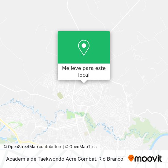 Academia de Taekwondo Acre Combat mapa