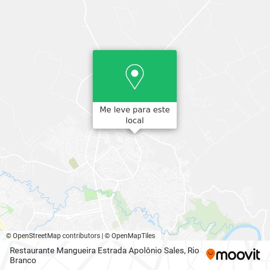 Restaurante Mangueira Estrada Apolônio Sales mapa