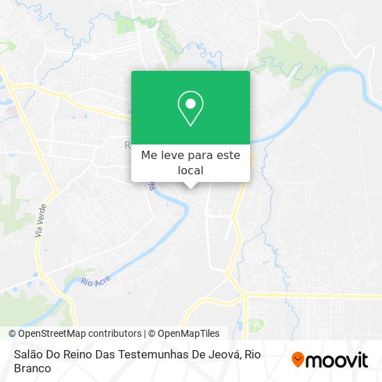 Salão Do Reino Das Testemunhas De Jeová mapa