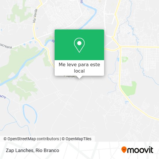 Zap Lanches mapa