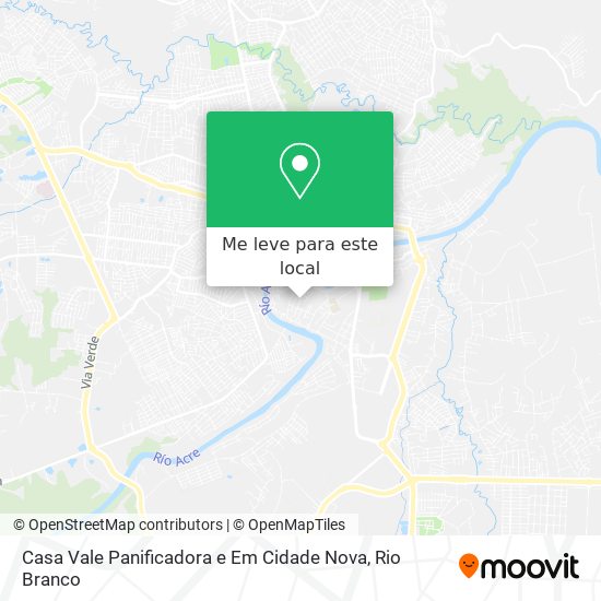 Casa Vale Panificadora e Em Cidade Nova mapa