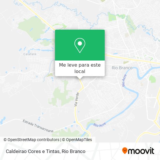 Caldeirao Cores e Tintas mapa