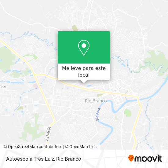 Autoescola Três Luiz mapa