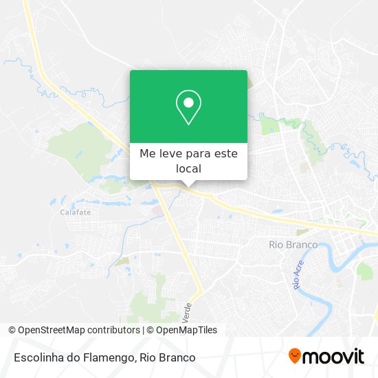 Escolinha do Flamengo mapa