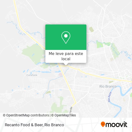 Recanto Food & Beer mapa