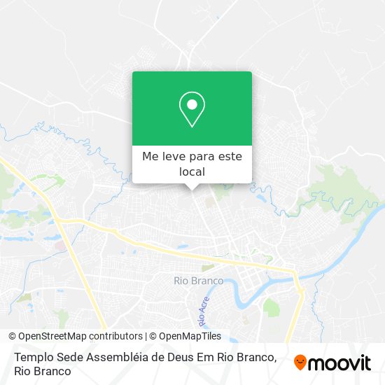 Templo Sede Assembléia de Deus Em Rio Branco mapa