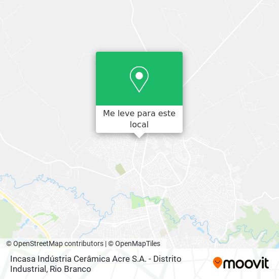 Incasa Indústria Cerâmica Acre S.A. - Distrito Industrial mapa