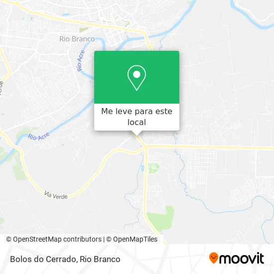 Bolos do Cerrado mapa