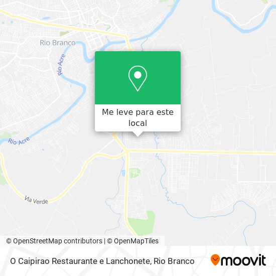 O Caipirao Restaurante e Lanchonete mapa