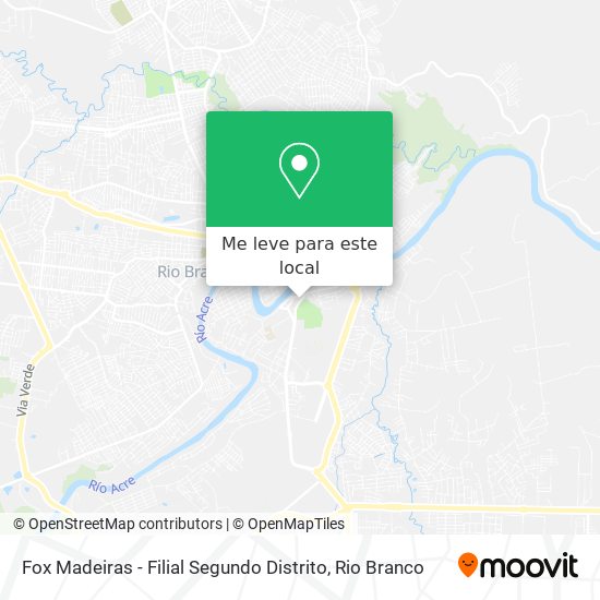 Fox Madeiras - Filial Segundo Distrito mapa