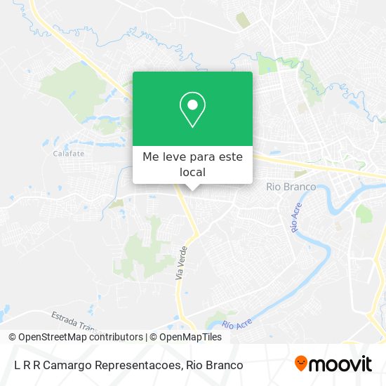 L R R Camargo Representacoes mapa
