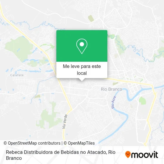 Rebeca Distribuidora de Bebidas no Atacado mapa