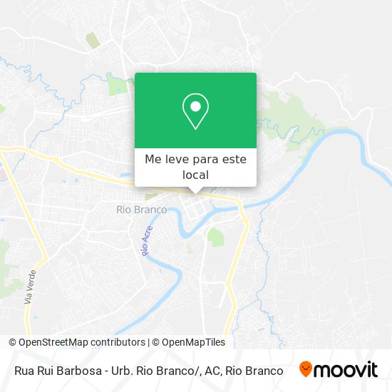 Rua Rui Barbosa - Urb. Rio Branco / , AC mapa