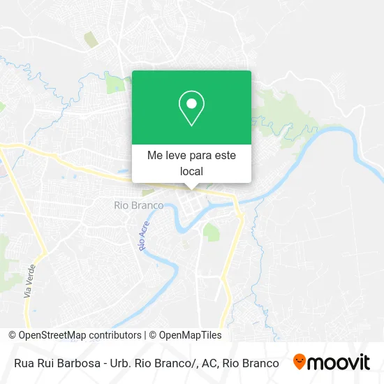 Rua Rui Barbosa - Urb. Rio Branco / , AC mapa