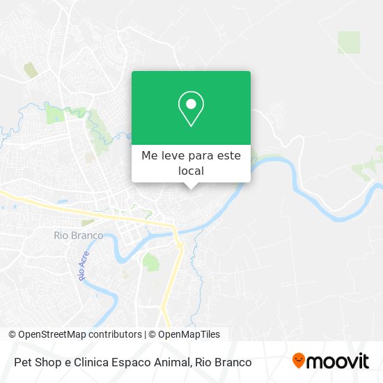 Pet Shop e Clinica Espaco Animal mapa