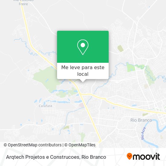 Arqtech Projetos e Construcoes mapa