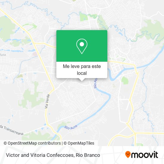 Victor and Vitoria Confeccoes mapa