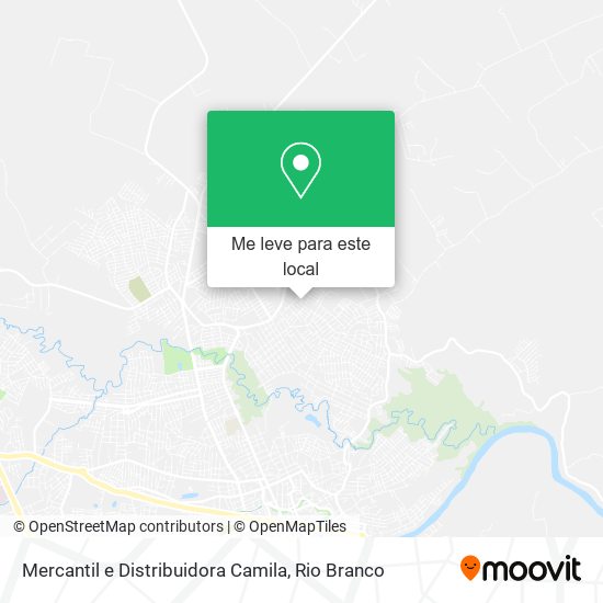 Mercantil e Distribuidora Camila mapa