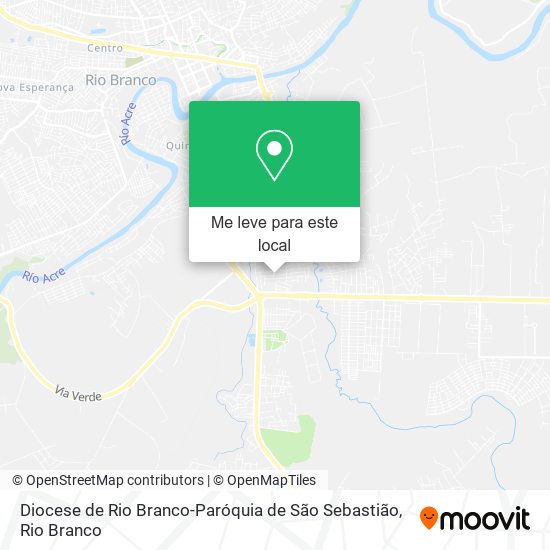 Diocese de Rio Branco-Paróquia de São Sebastião mapa