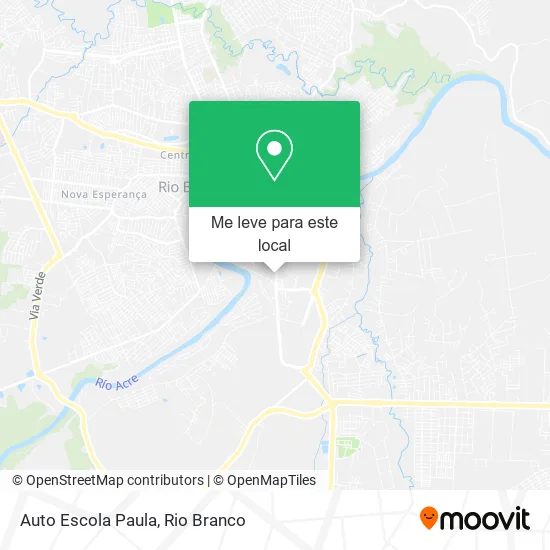 Auto Escola Paula mapa