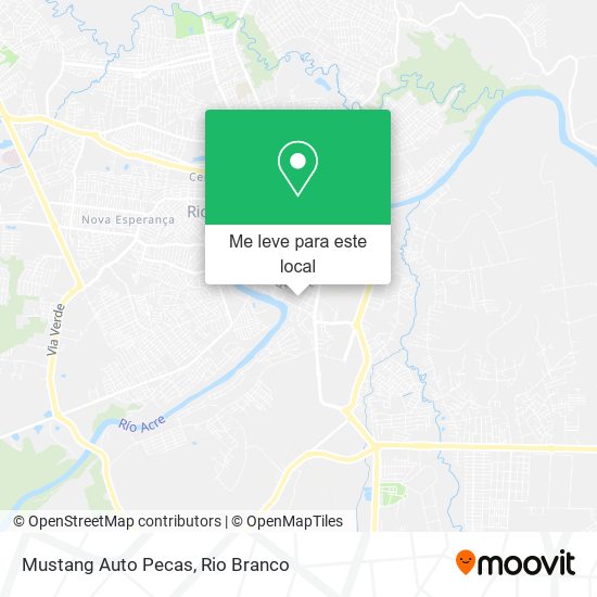 Mustang Auto Pecas mapa