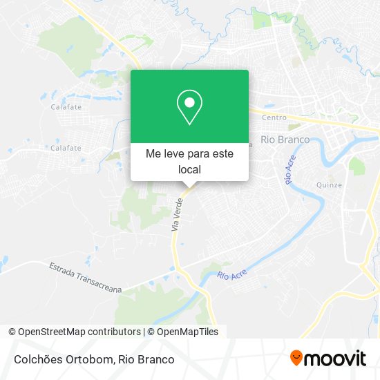 Colchões Ortobom mapa