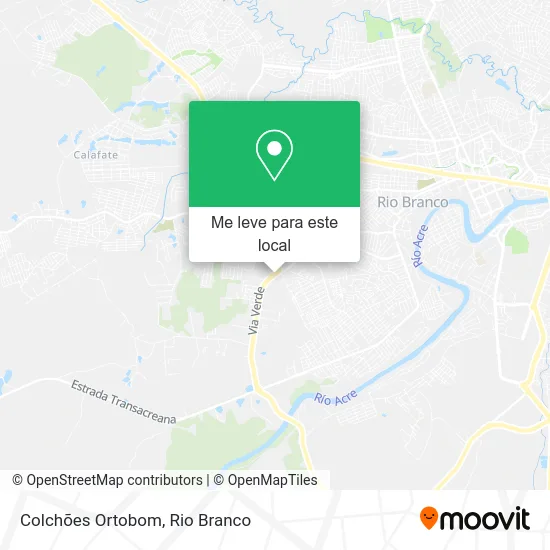 Colchões Ortobom mapa