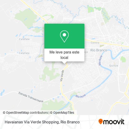 Havaianas Via Verde Shopping mapa