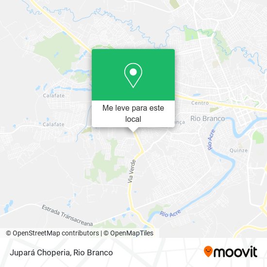 Jupará Choperia mapa