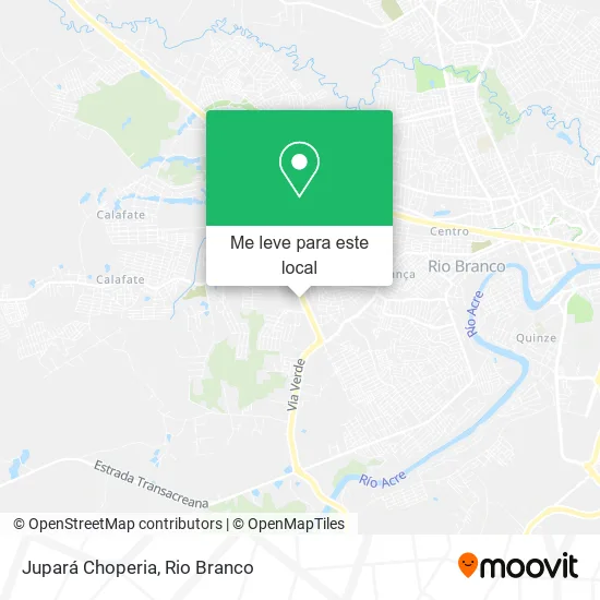 Jupará Choperia mapa