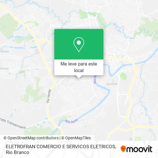 ELETROFRAN COMERCIO E SERVICOS ELETRICOS mapa