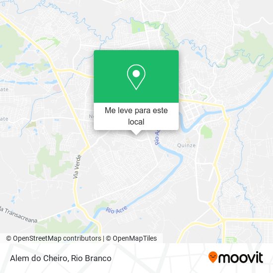 Alem do Cheiro mapa