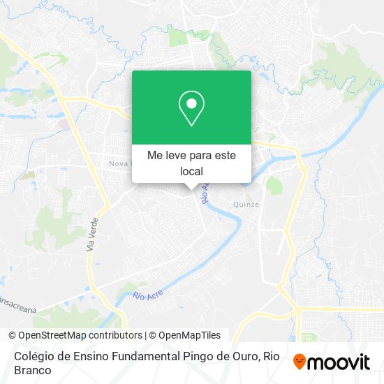 Colégio de Ensino Fundamental Pingo de Ouro mapa