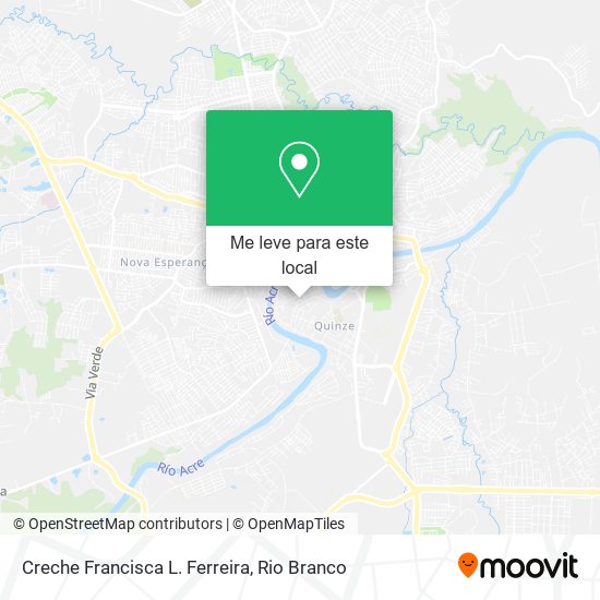 Creche Francisca L. Ferreira mapa