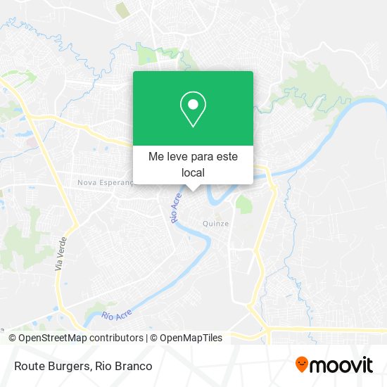 Route Burgers mapa